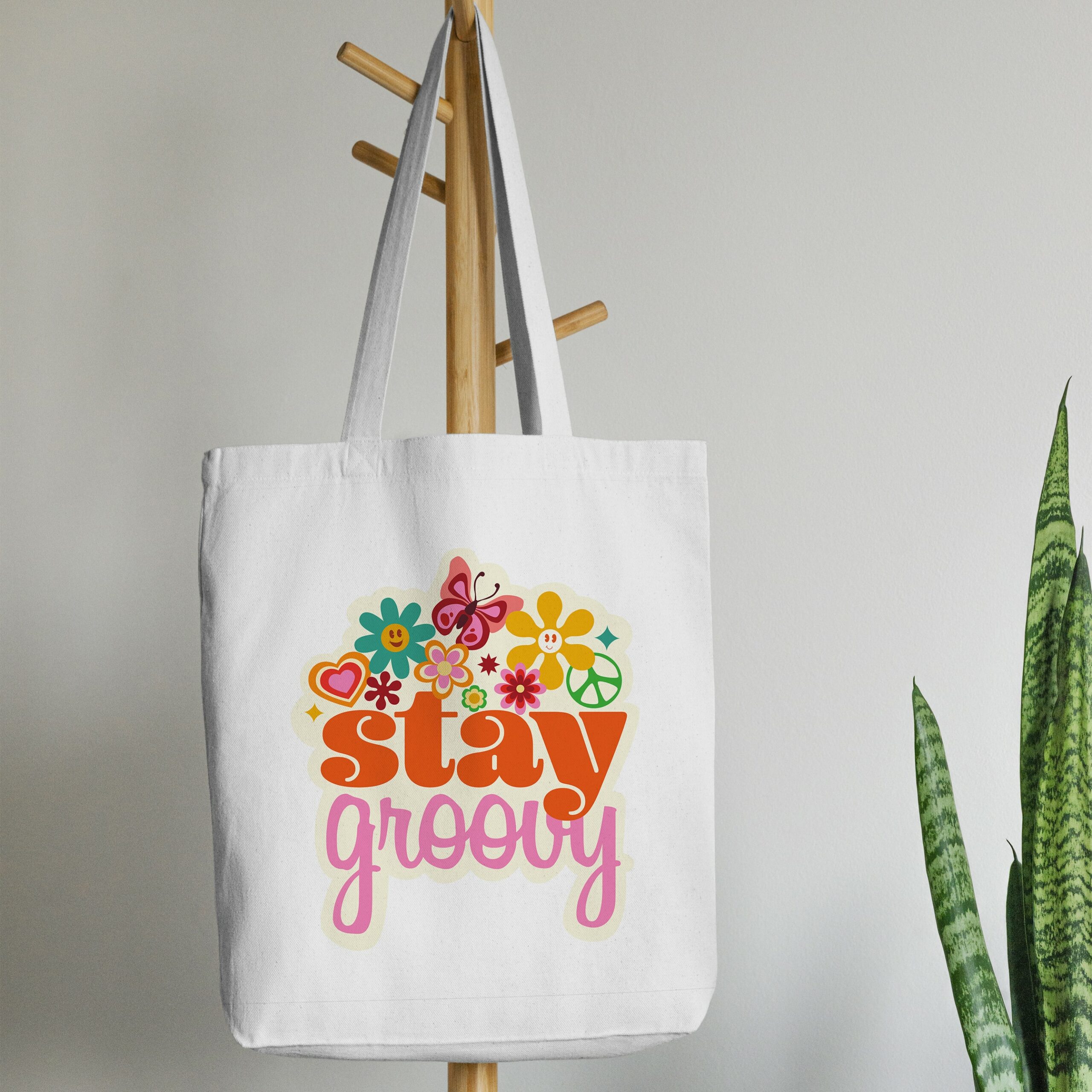 Tote Bag- Designer- Stay Groovy