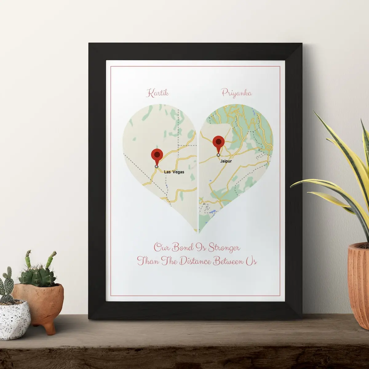Mapping Hearts Frame