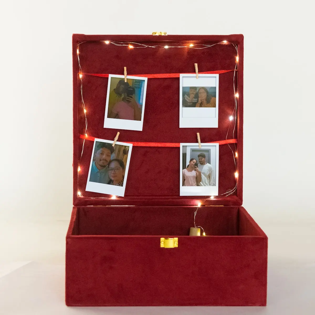 Polaroids Inside Lid