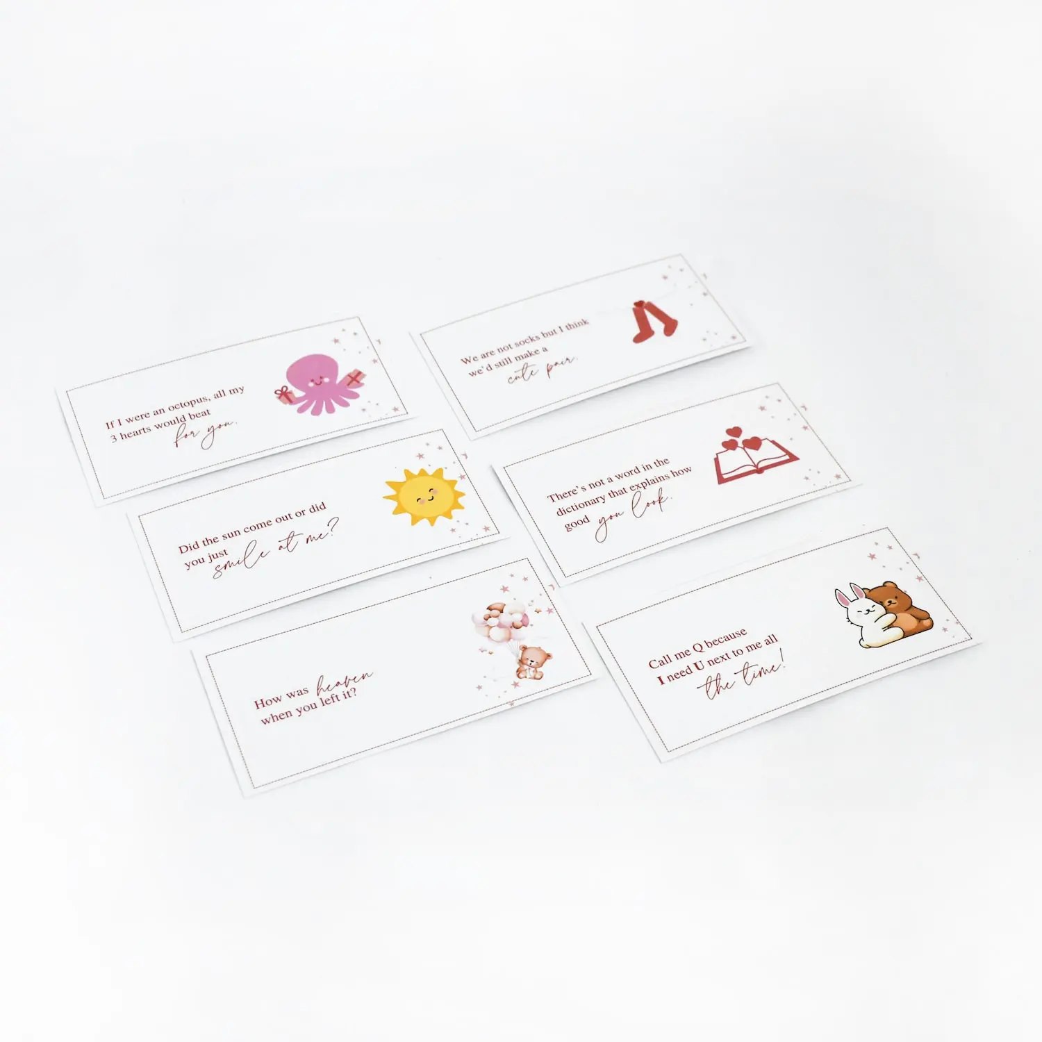 Cheesy Pick Up Lines Cards (Set of 21)