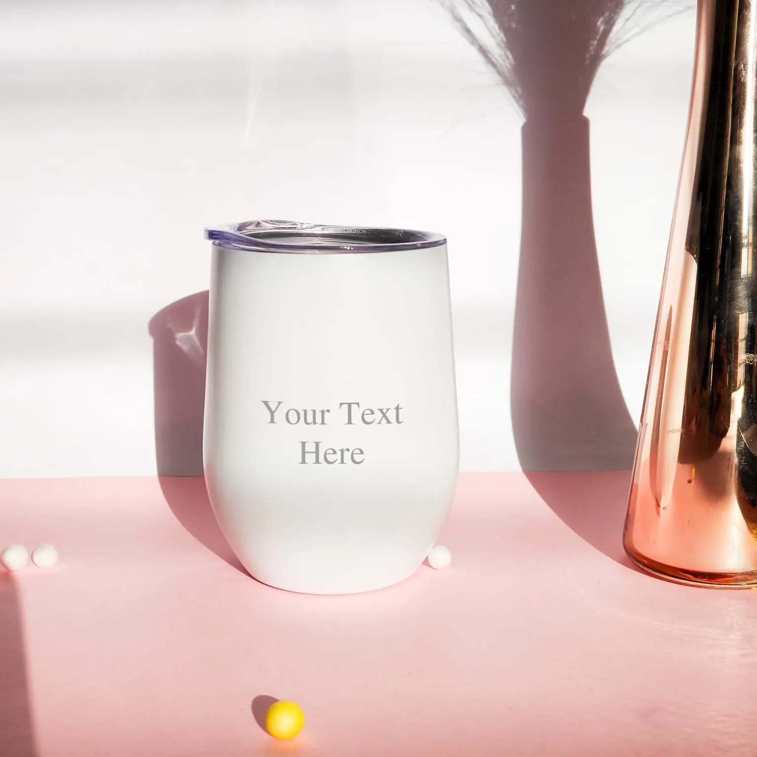 Steel Tumbler (White)